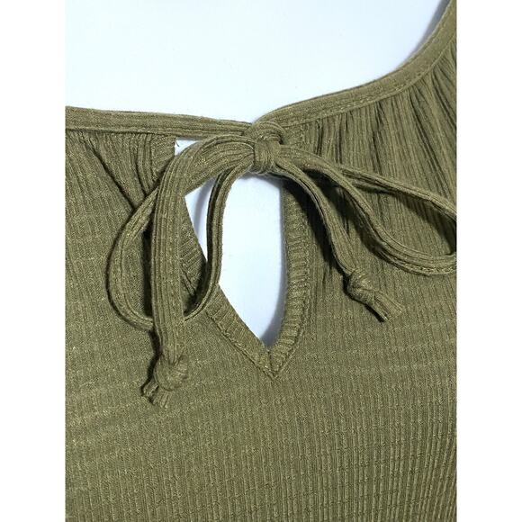 Fred David Womens Plus 2X Tie Neck Bell Sleeves Flowy Hippie Retro Casual Boho - Picture 4 of 8